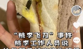 桃李面包中吃出刀片